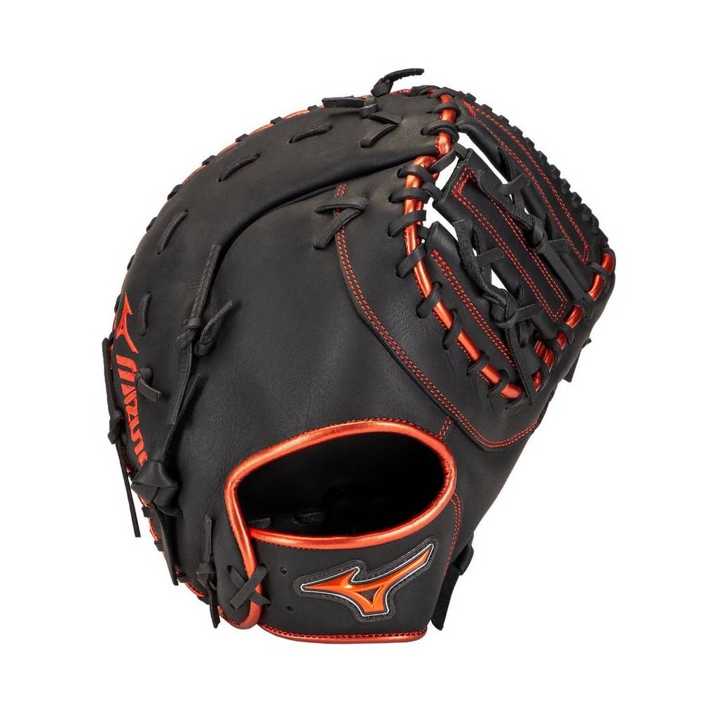 Mizuno Men's MVP Prime SE Baseball First Base Catchers Mitt 12.5" Black/Red (312880-DEY)